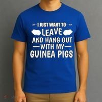 Leave And Hang Out With Guinea Pigs Gift Guinea Pig Funny Gift T-Shirt thumb 3