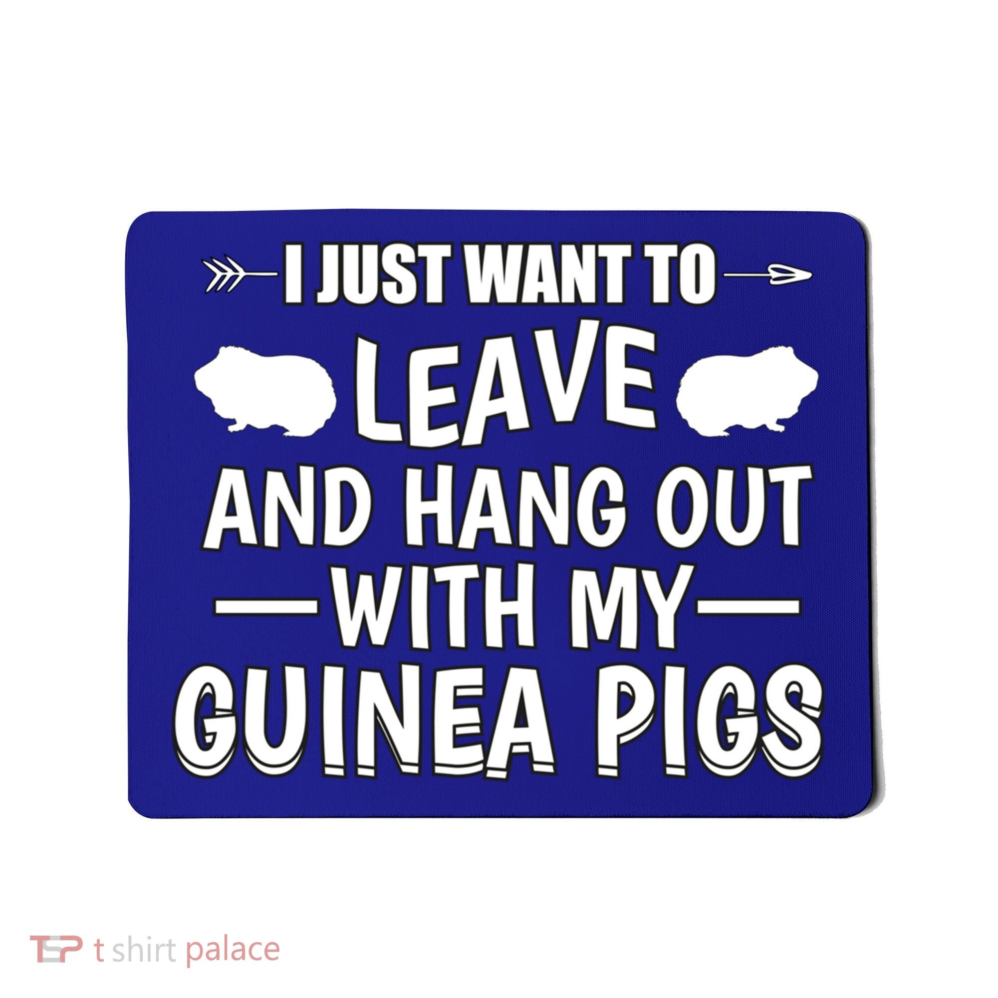 Leave And Hang Out With Guinea Pigs Gift Guinea Pig Funny Gift Mousepad