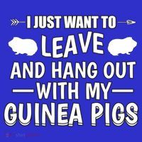 Leave And Hang Out With Guinea Pigs Gift Guinea Pig Funny Gift Visor thumb 3