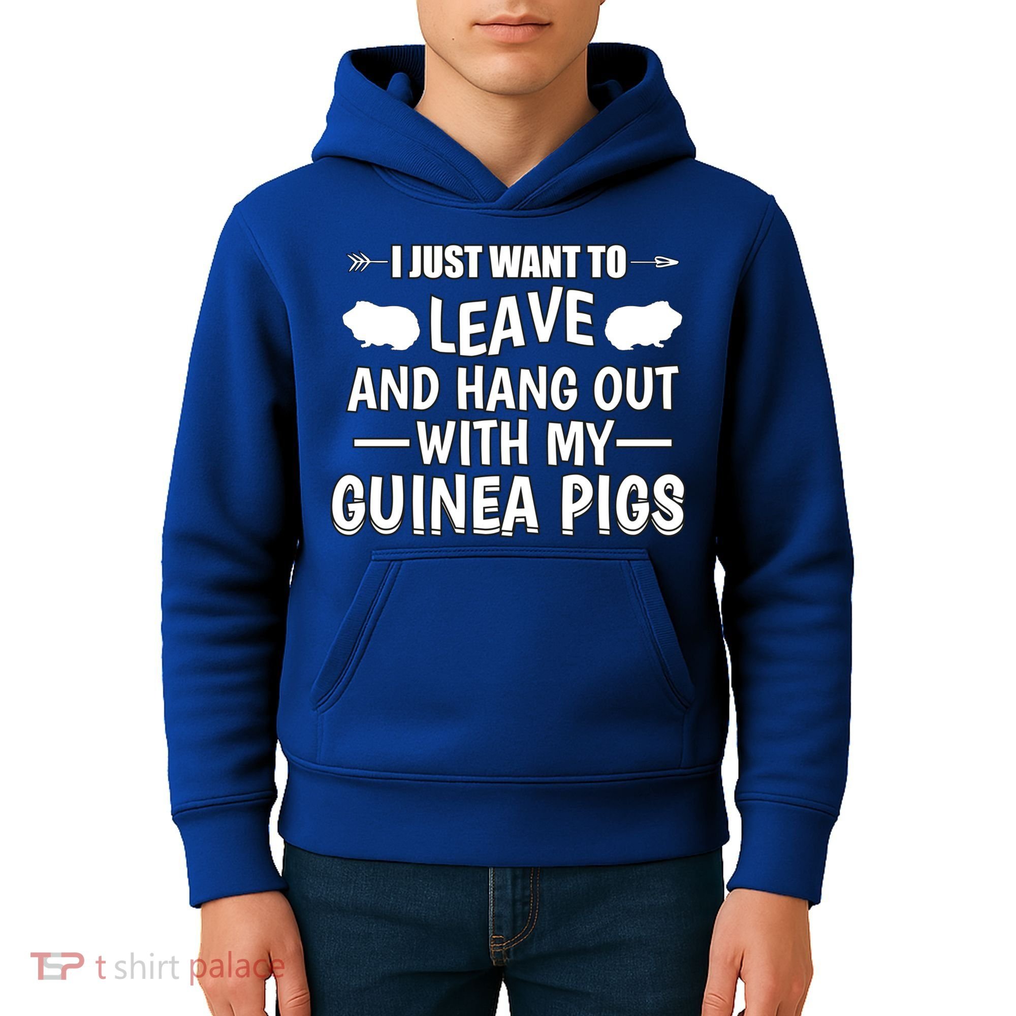 Leave And Hang Out With Guinea Pigs Gift Guinea Pig Funny Gift Kids Hoodie