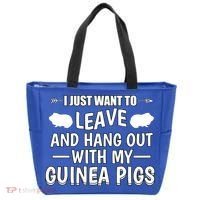 Leave And Hang Out With Guinea Pigs Gift Guinea Pig Funny Gift Tote Bag thumb 0