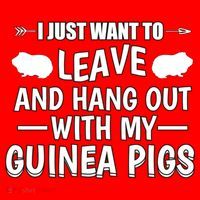 Leave And Hang Out With Guinea Pigs Gift Guinea Pig Funny Gift Santa Hat thumb 1