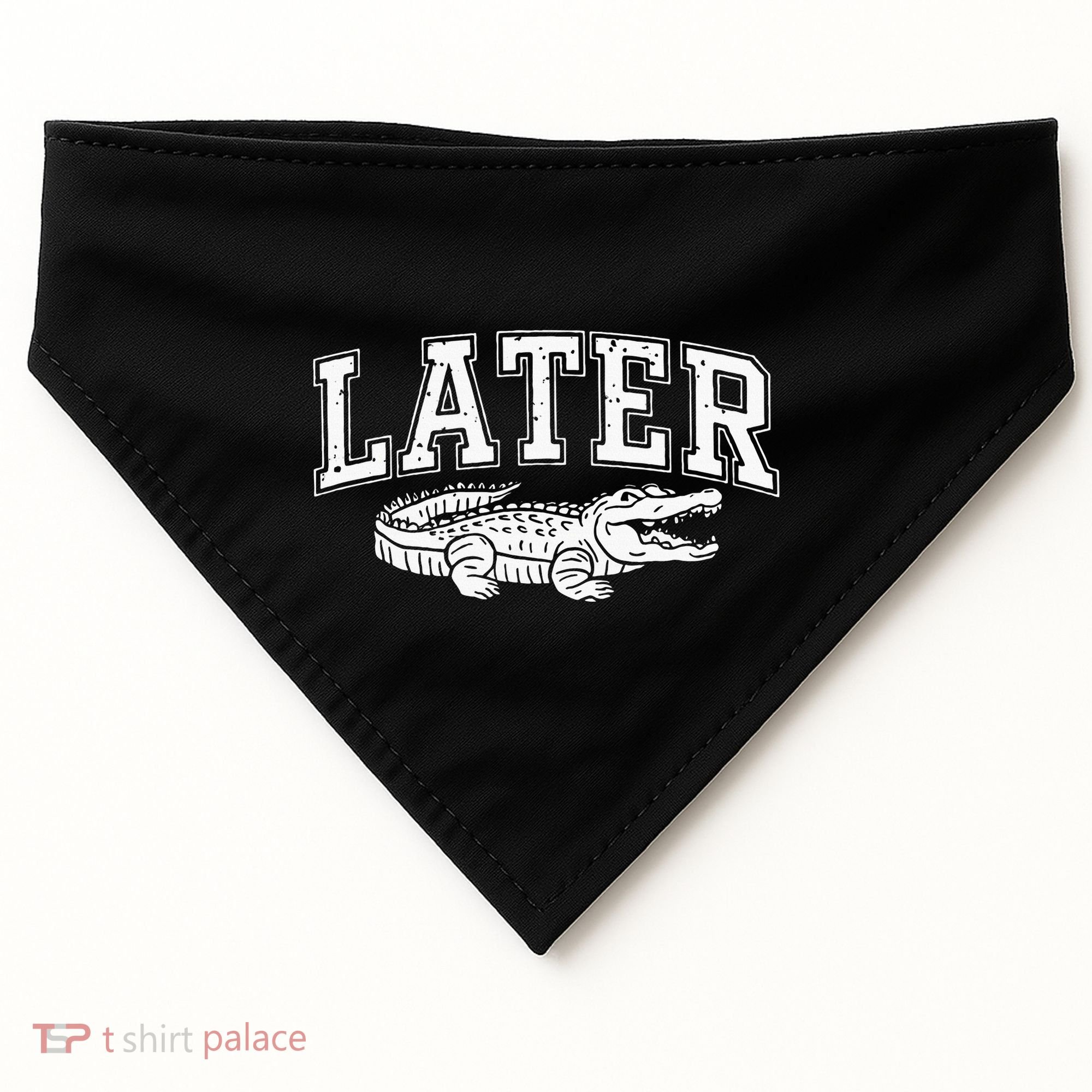 Later Alligator In A While Crocodile Gator USA-Made Doggie Bandana