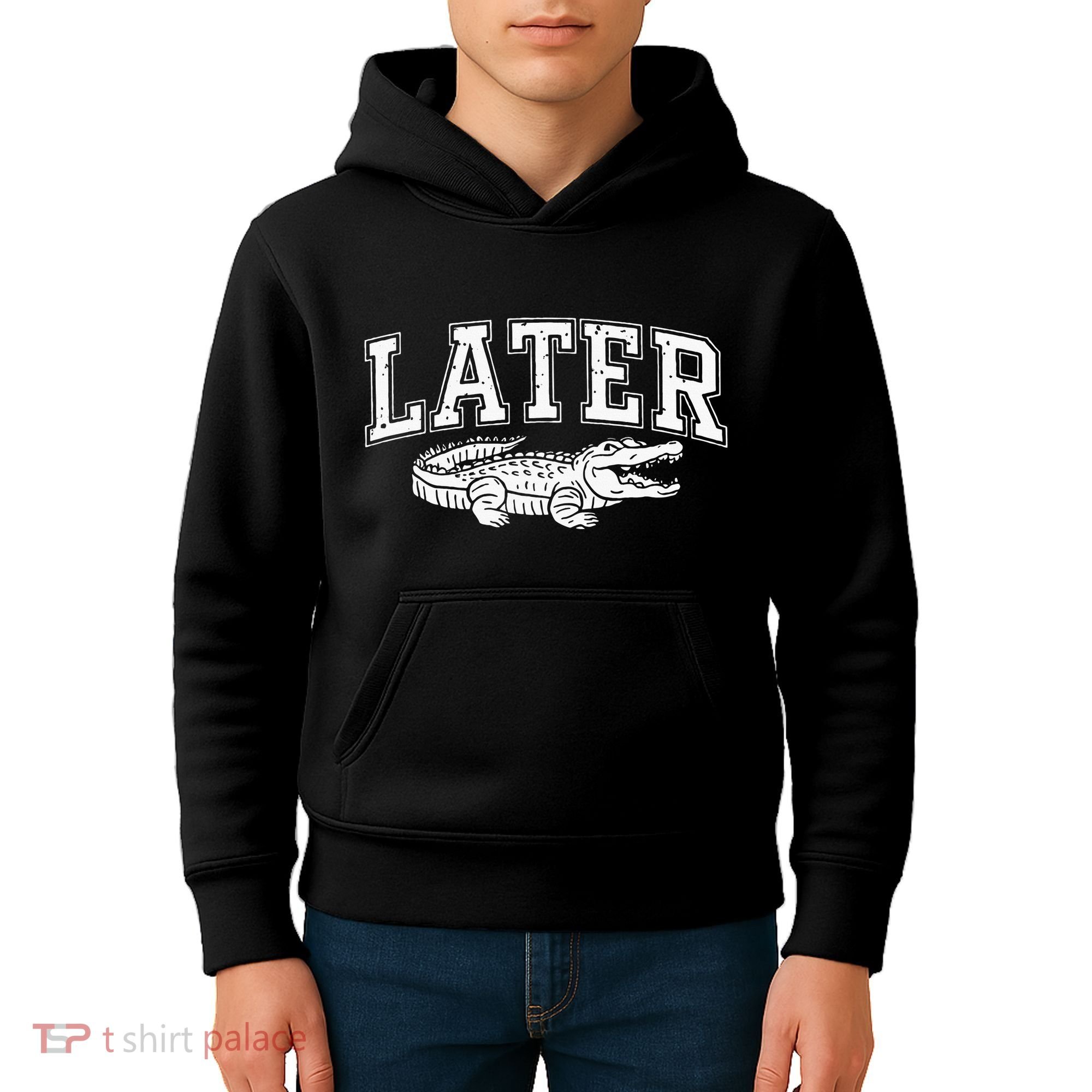Later Alligator In A While Crocodile Gator Kids Hoodie