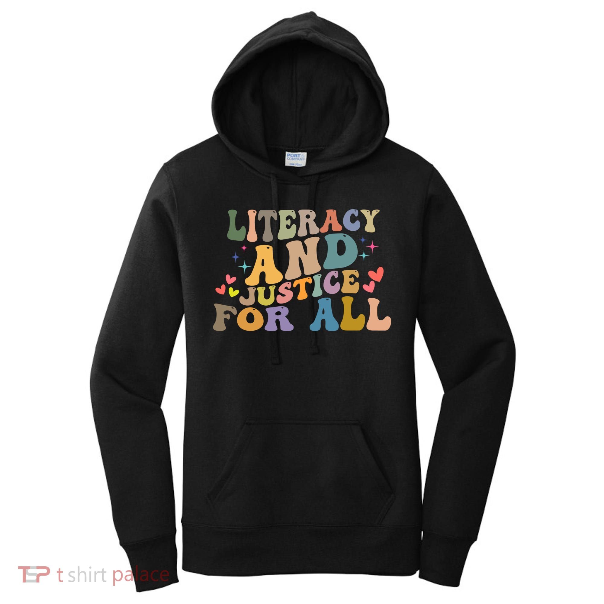 Literacy And Justice For All Reading Book Club Women's Hoodie
