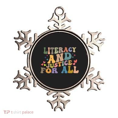 Literacy And Justice For All Reading Book Club Ornament