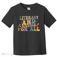 Literacy And Justice For All Reading Book Club Toddler T-Shirt thumb 0