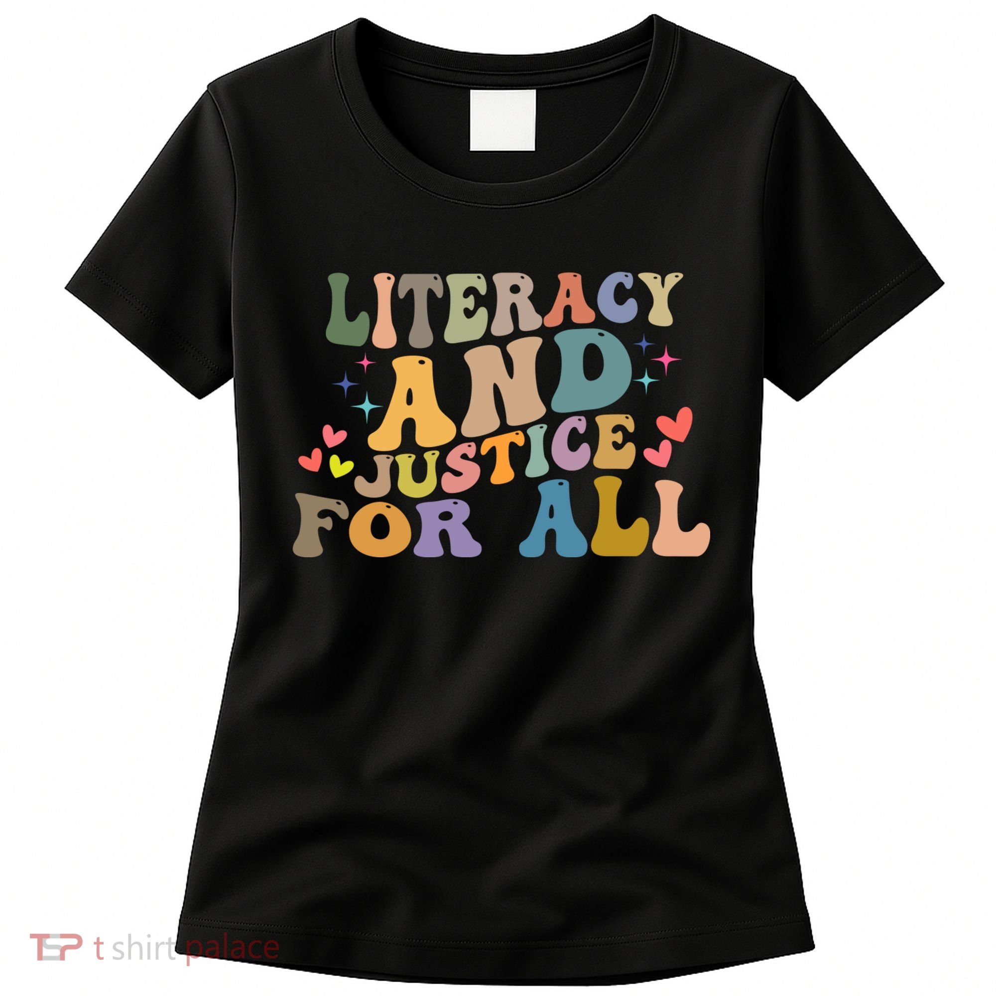 Literacy And Justice For All Reading Book Club Women's T-Shirt