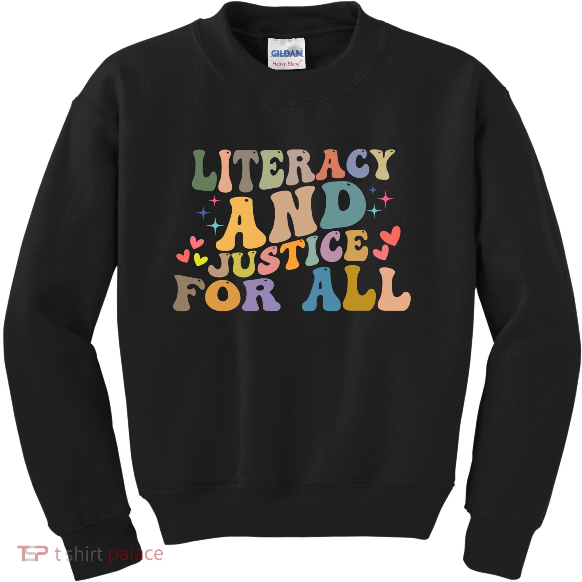 Literacy And Justice For All Reading Book Club Kids Sweatshirt