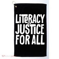 Literacy And Justice All Golf Towel thumb 0