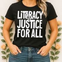 Literacy And Justice All Women's T-Shirt thumb 2