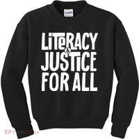 Literacy And Justice All Kids Sweatshirt thumb 0