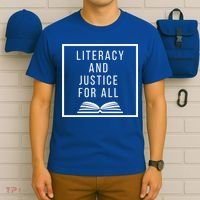 Literacy And Justice For All Social Justice Readingteacher Funny Gift T-Shirt thumb 6