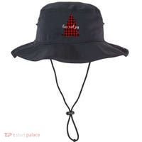 Love And Joy Checkered Christmas Tree Bucket Hat thumb 0