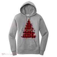 Love And Joy Checkered Christmas Tree Women's Hoodie thumb 0