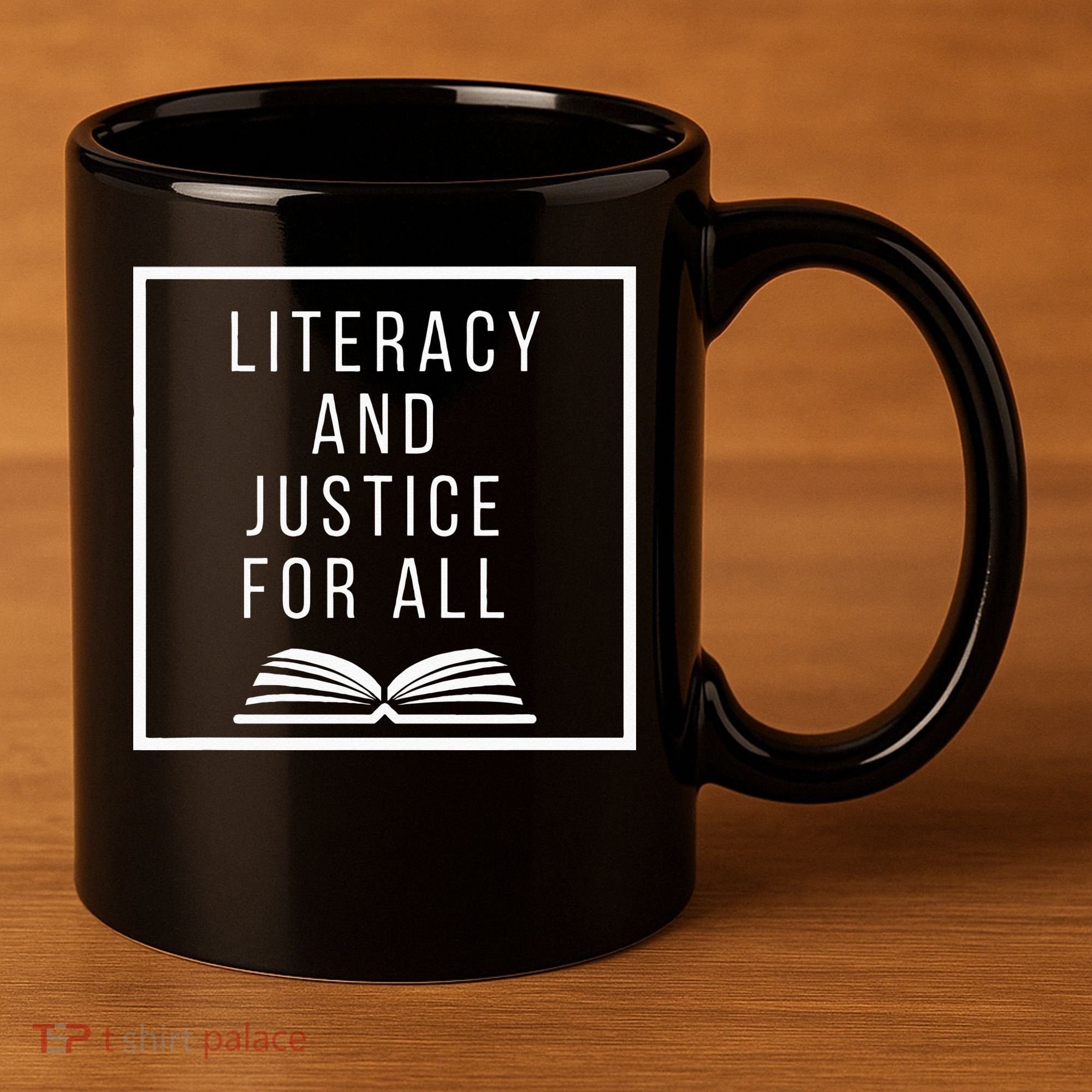 Literacy And Justice For All Literacy Teacher Reading 11oz C Handle Ceramic Mug