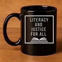 Literacy And Justice For All Literacy Teacher Reading 11oz C Handle Ceramic Mug thumb 4