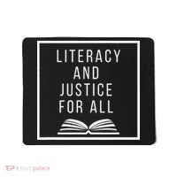 Literacy And Justice For All Literacy Teacher Reading Mousepad thumb 0
