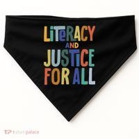 Literacy And Justice For All Protect Libraries Banned Books USA-Made Doggie Bandana thumb 0