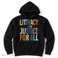 Literacy And Justice For All Protect Libraries Banned Books Hoodie thumb 0