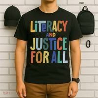 Literacy And Justice For All Protect Libraries Banned Books T-Shirt thumb 6