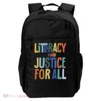 Literacy And Justice For All Protect Libraries Banned Books Backpack thumb 0