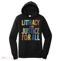 Literacy And Justice For All Protect Libraries Banned Books Women's Hoodie thumb 0