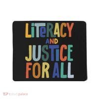 Literacy And Justice For All Protect Libraries Banned Books Mousepad thumb 0