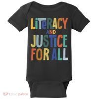 Literacy And Justice For All Protect Libraries Banned Books Baby Bodysuit thumb 0
