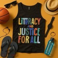 Literacy And Justice For All Protect Libraries Banned Books Tank Top thumb 4