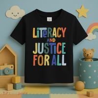 Literacy And Justice For All Protect Libraries Banned Books Toddler T-Shirt thumb 3