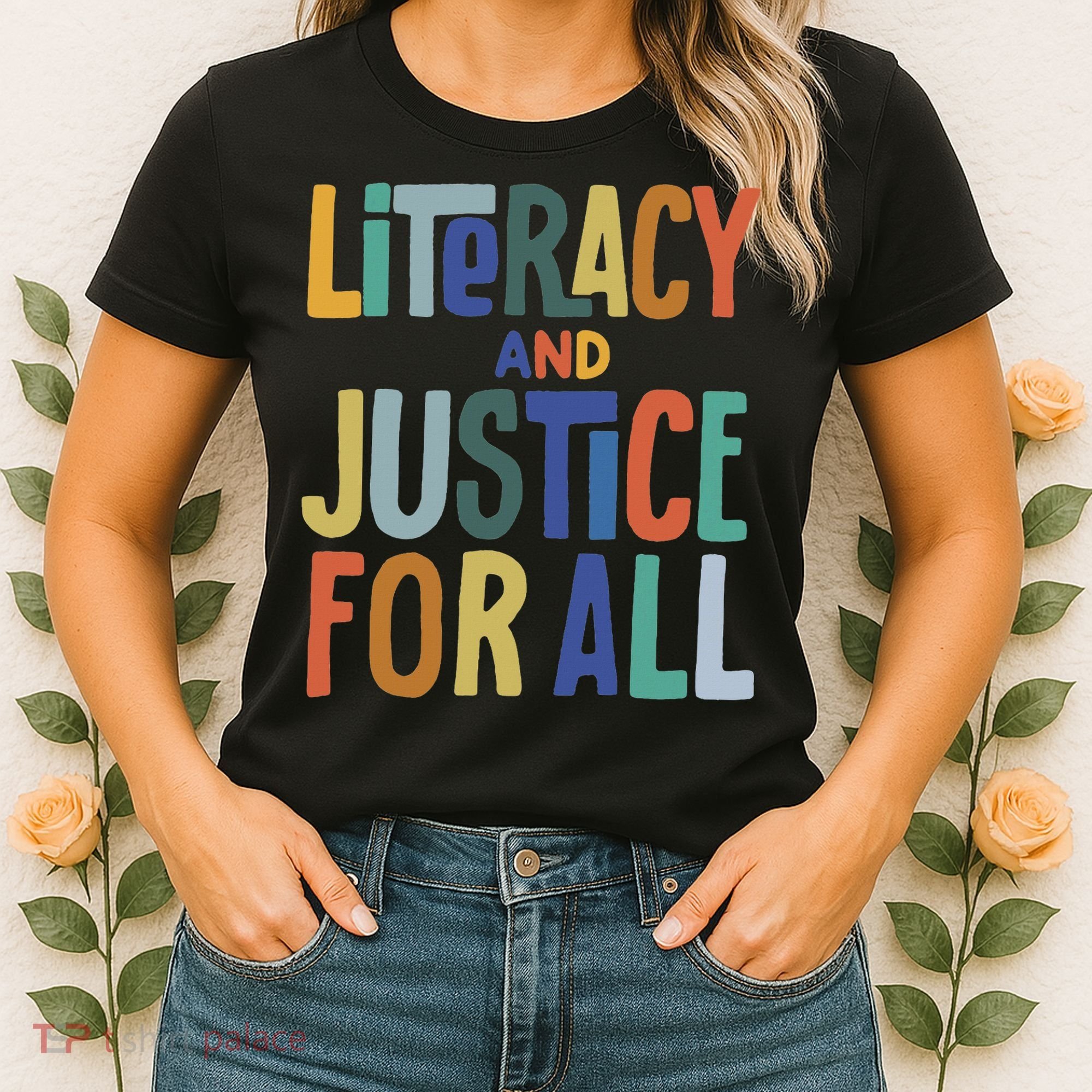 Literacy And Justice For All Protect Libraries Banned Books Women's T-Shirt