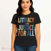 Literacy And Justice For All Protect Libraries Banned Books Women's T-Shirt thumb 4