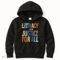 Literacy And Justice For All Protect Libraries Banned Books Kids Hoodie thumb 0
