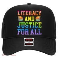 Literacy And Justice For All Literacy Teacher Gift Reading Cool Gift Hat thumb 0