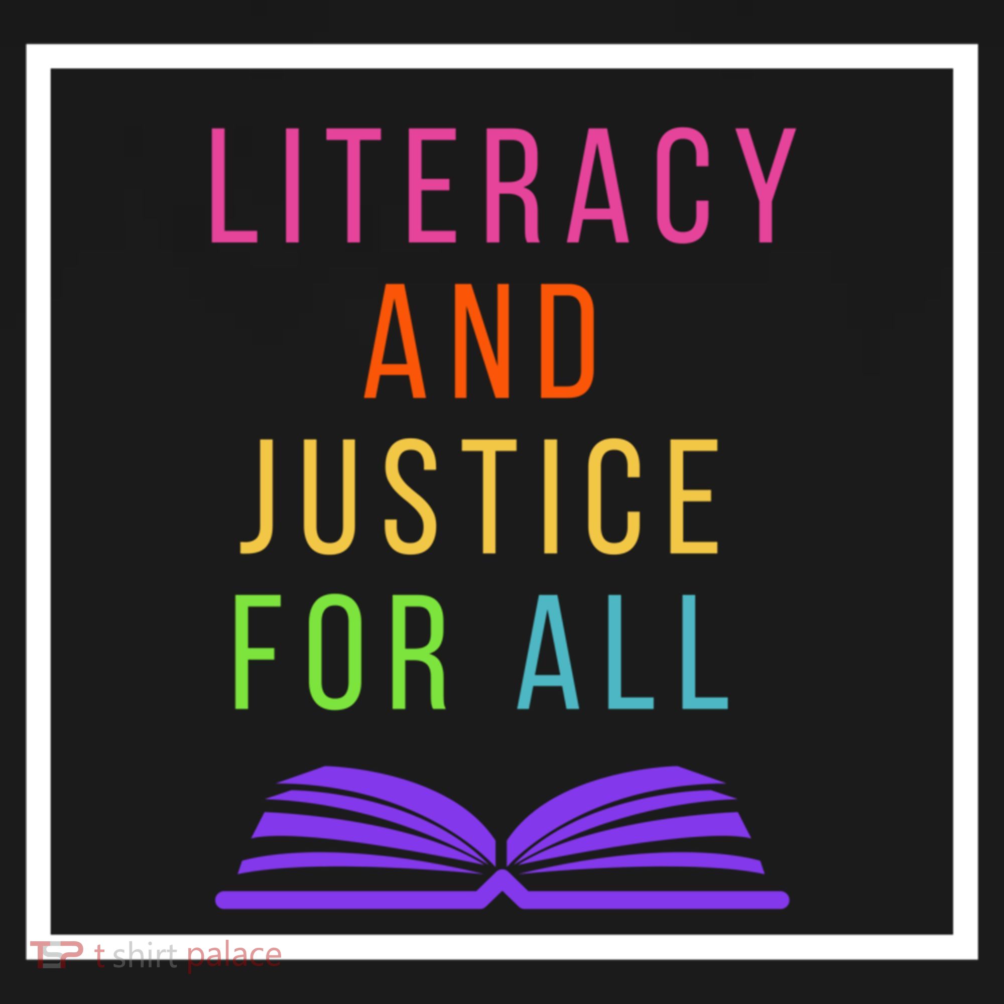 Literacy And Justice For All Literacy Teacher Gift Reading Cool Gift Women's Hoodie