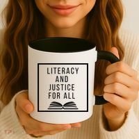 Literacy And Justice For All Social Justice Readingteacher Meaningful Gift Coffee Mug thumb 3