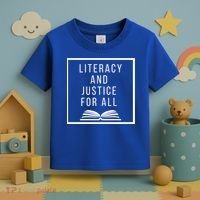 Literacy And Justice For All Social Justice Readingteacher Meaningful Gift Toddler T-Shirt thumb 3