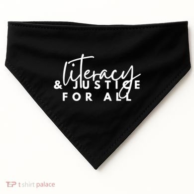 Literacy And Justice For All Gift USA-Made Doggie Bandana