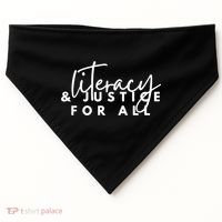 Literacy And Justice For All Gift USA-Made Doggie Bandana thumb 0
