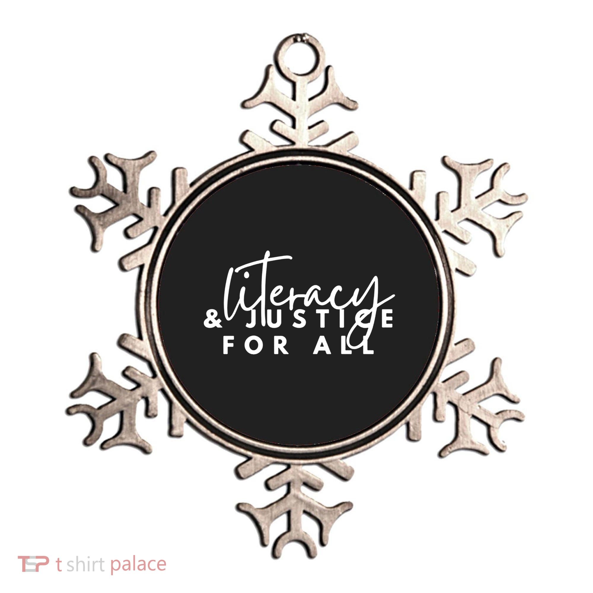 Literacy And Justice For All Gift Ornament