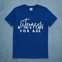 Literacy And Justice For All Gift T-Shirt thumb 5