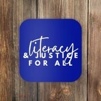 Literacy And Justice For All Gift Coaster thumb 0