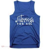 Literacy And Justice For All Gift Tank Top thumb 0