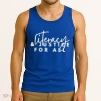 Literacy And Justice For All Gift Tank Top thumb 3