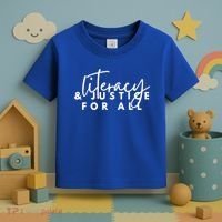 Literacy And Justice For All Gift Toddler T-Shirt thumb 3