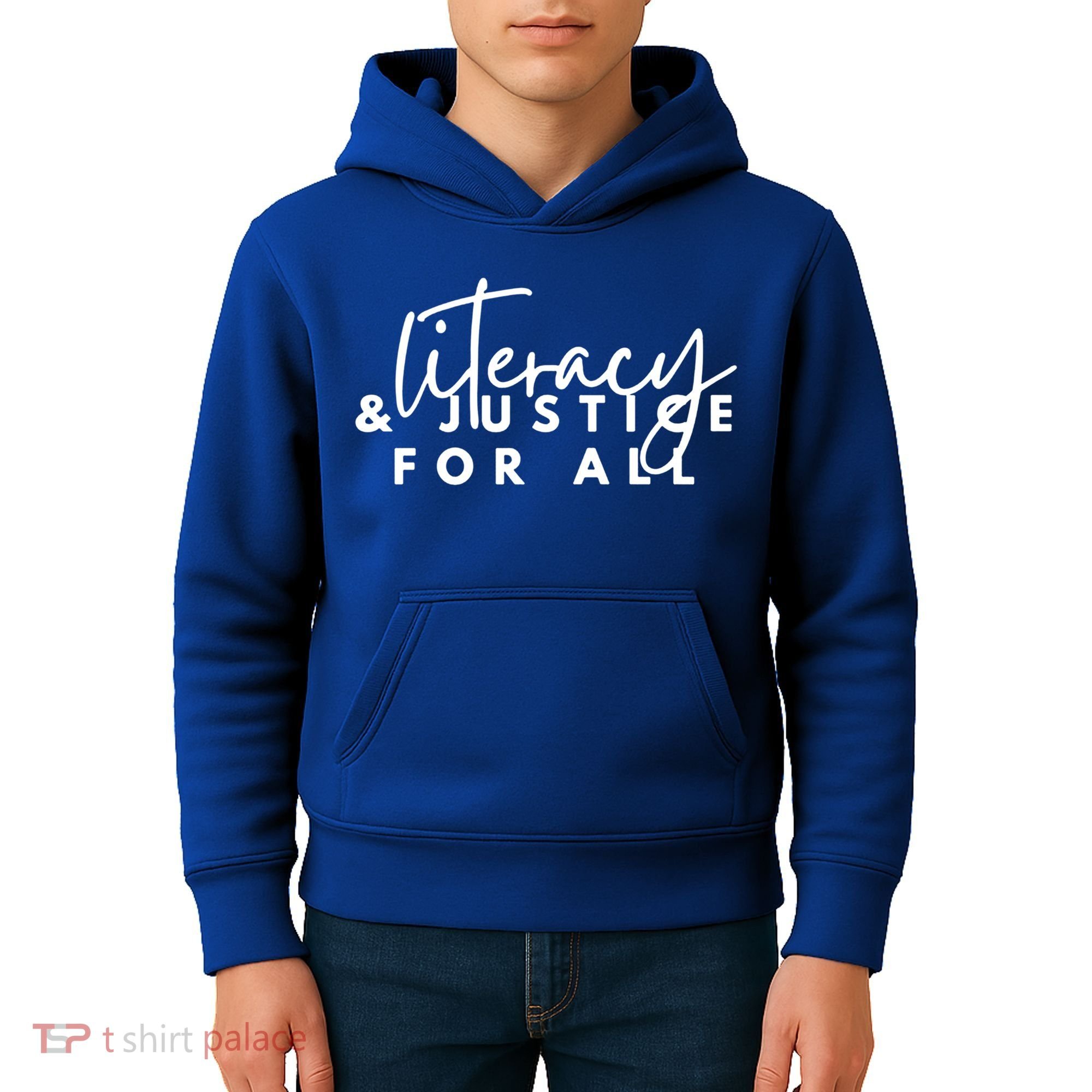 Literacy And Justice For All Gift Kids Hoodie