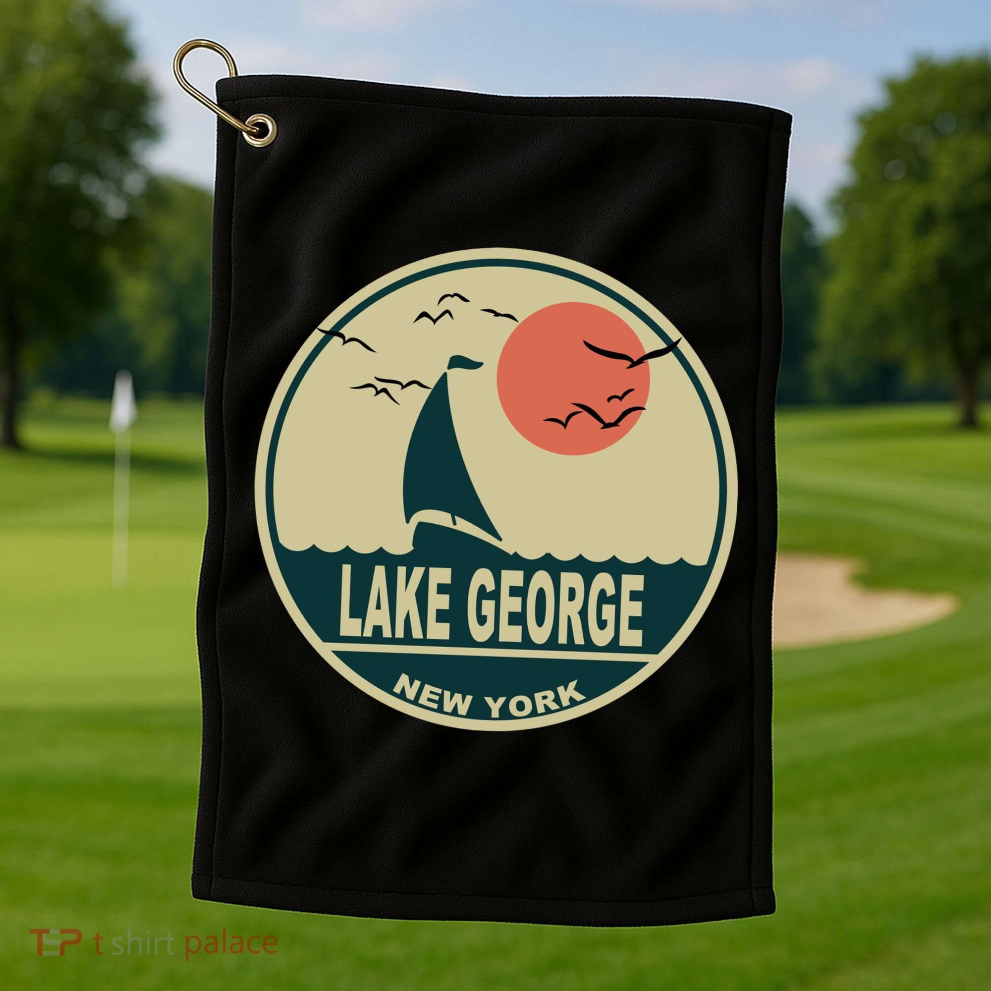 Lake George New York Golf Towel