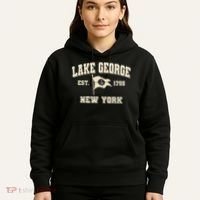 Lake George New York Est. 1755  Hoodie thumb 5