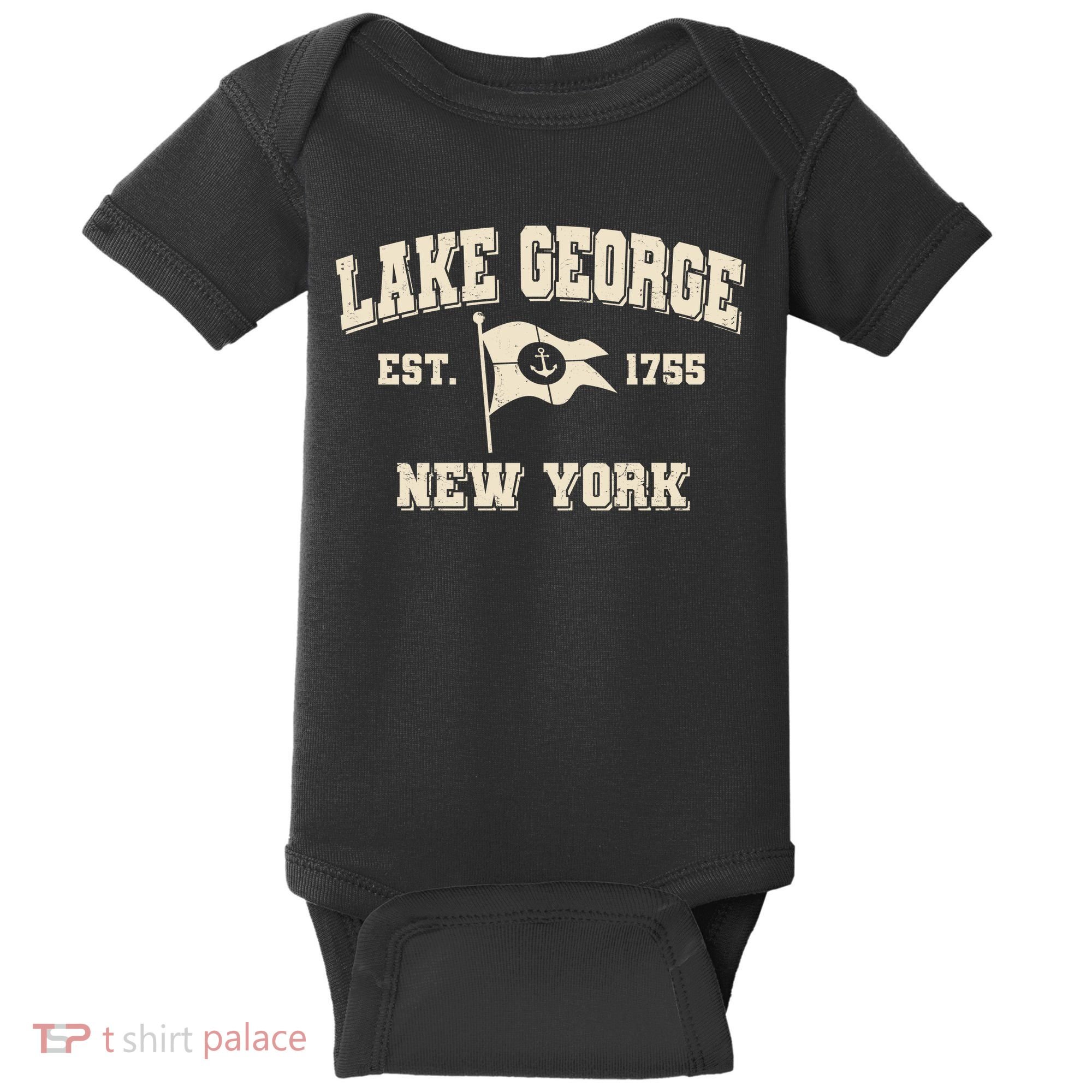 Lake George New York Est. 1755  Baby Bodysuit